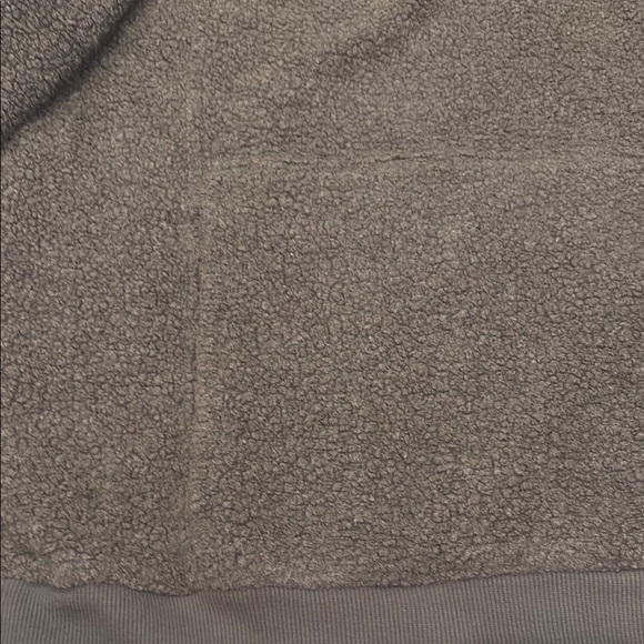 Men's Olive Green Pullover Teddy Sweatshirt - Picture 5 of 7